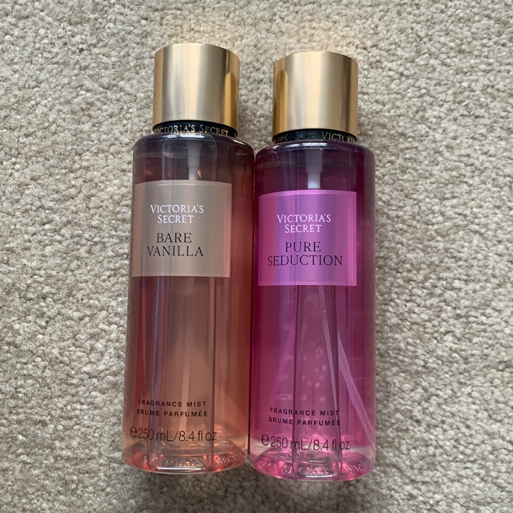 Victoria's Secret Fragrance Mist Set - Bare Vanilla & Pure Seduction